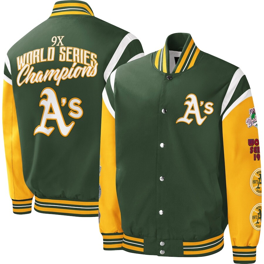 

Куртка G-III Sports by Carl Banks Oakland Athletics, зеленый
