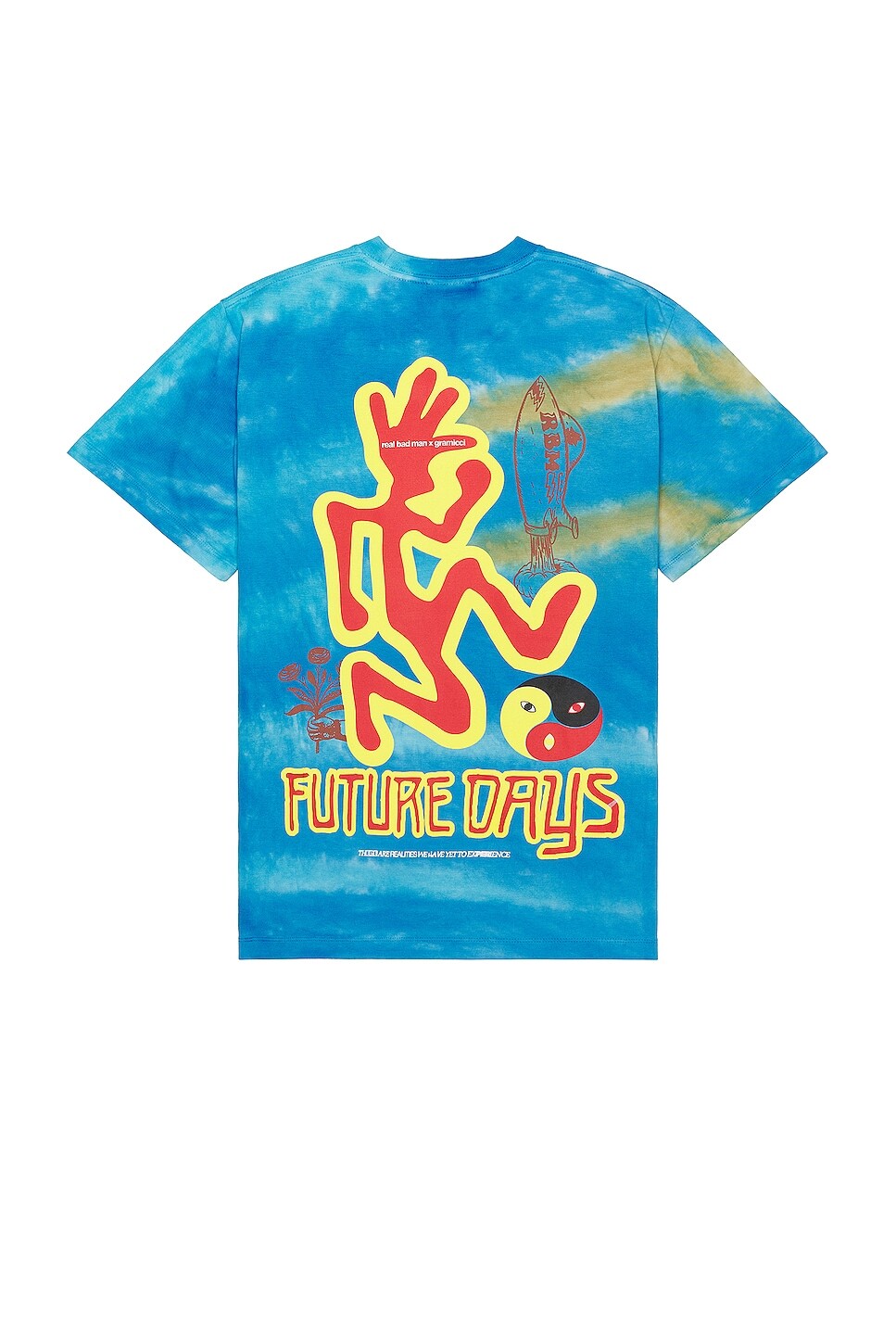 

Футболка Real Bad Man x Gramicci Future Days, цвет Blue Tie Dye