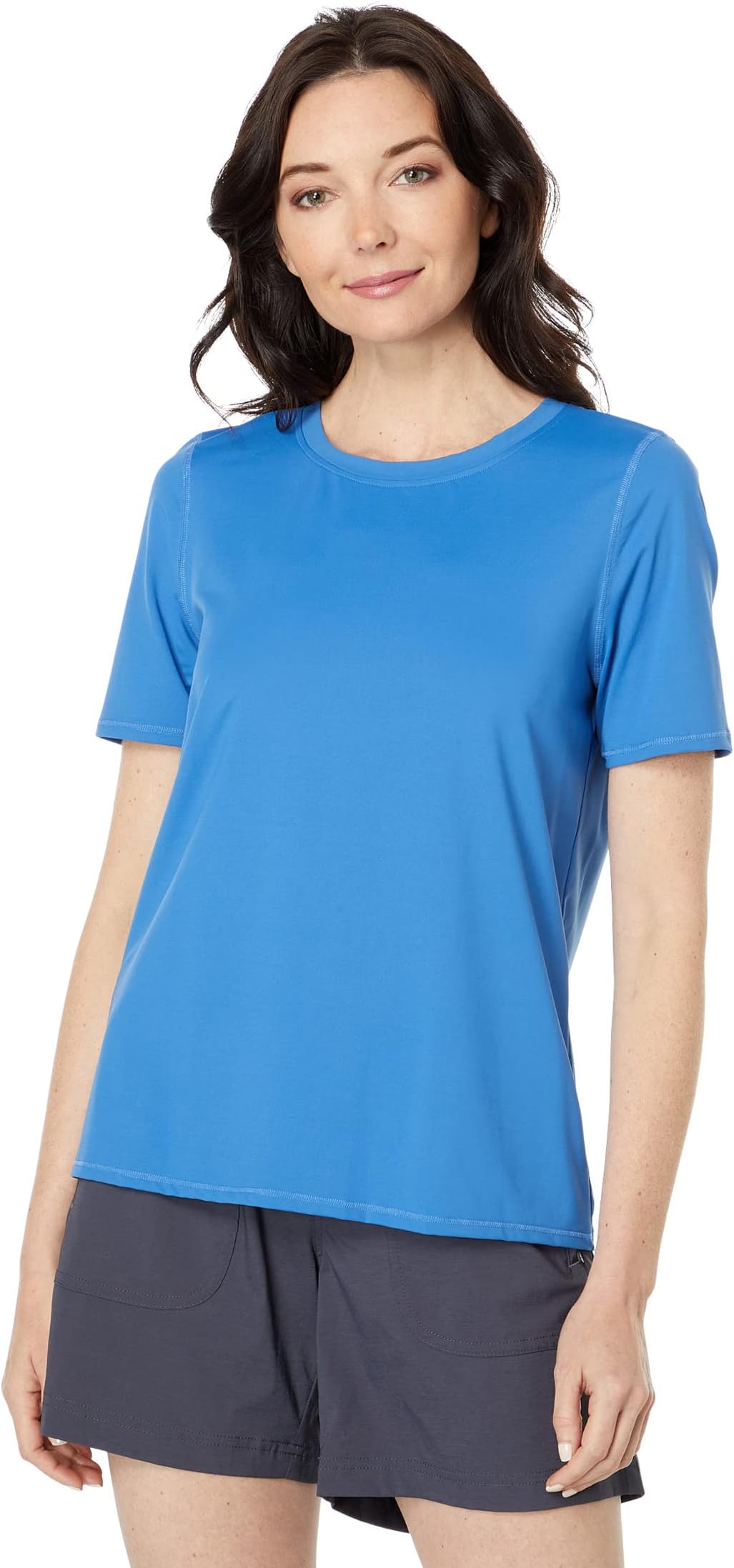 Sunsmart UPF 50+ Солнцезащитная рубашка с коротким рукавом L.L.Bean, цвет Rustic Blue