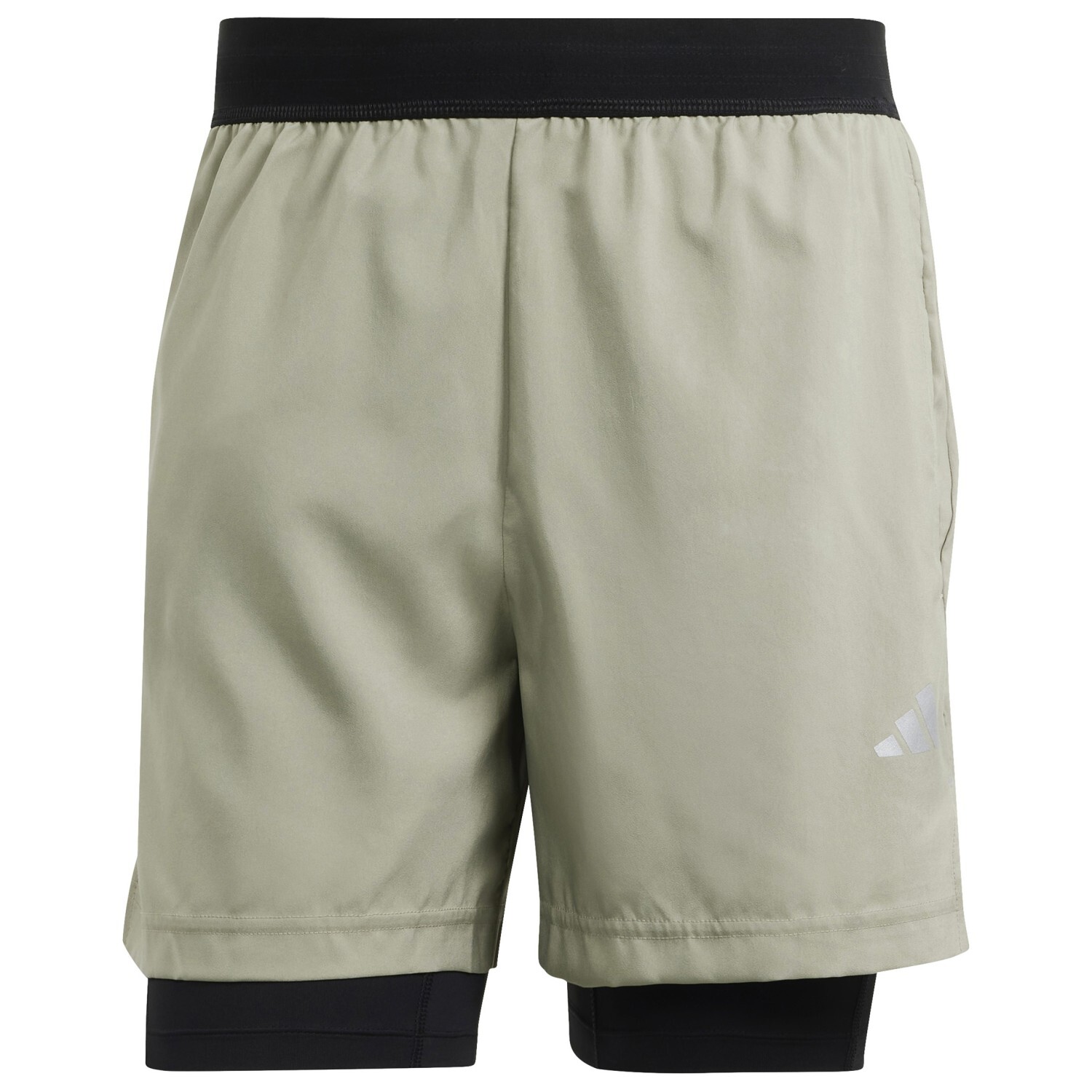 

Шорты Adidas Gym+ Woven 2In1, цвет Silver Pepple