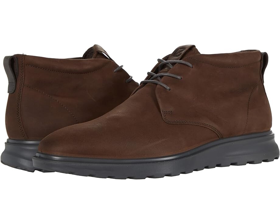

Ботинки ECCO CS20 Hybrid Plain Toe Boot, цвет Coffee/Moonless
