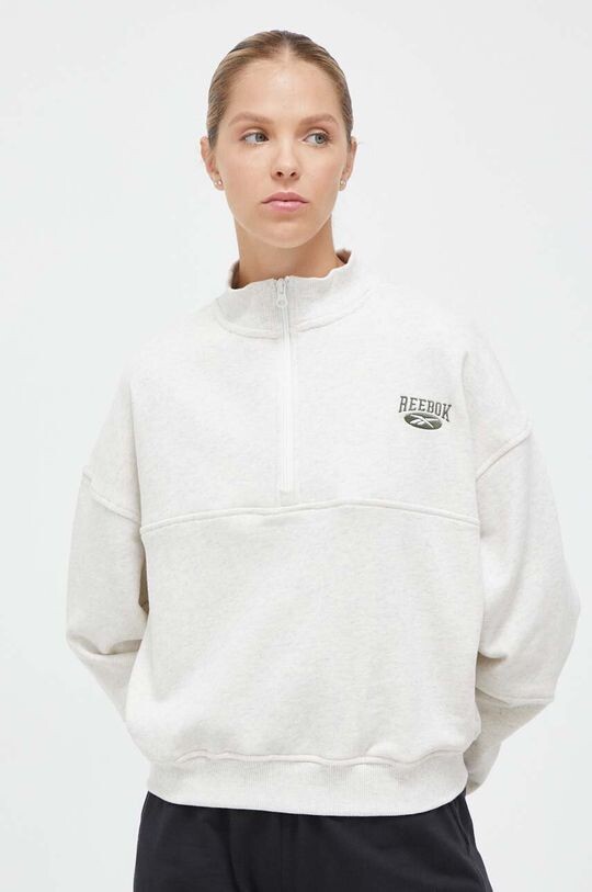

Хлопковая толстовка Reebok, серый