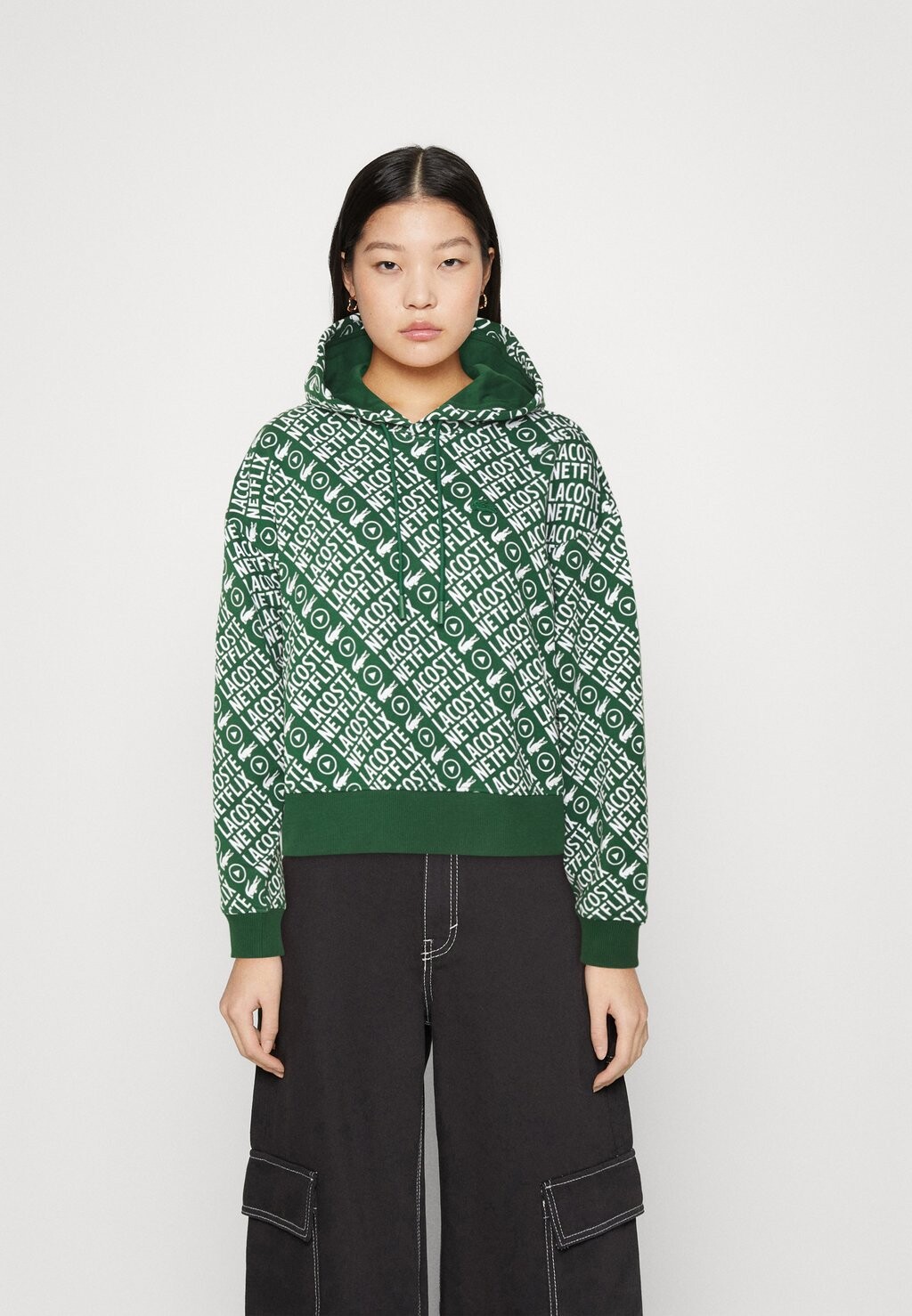 

Худи Lacoste, зеленый/белый