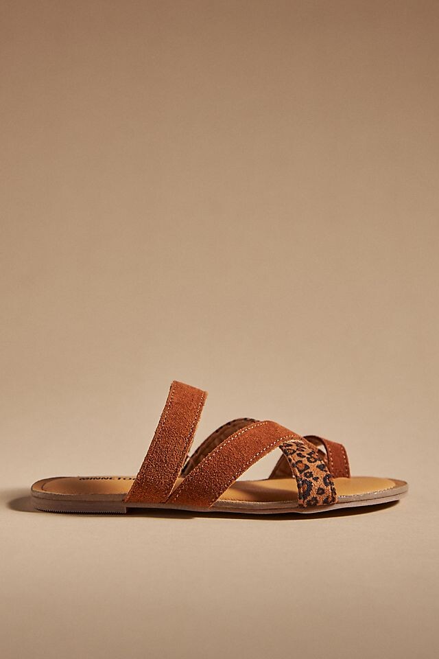 

Сандали кожаные Minnetonka Faribee, коричневый