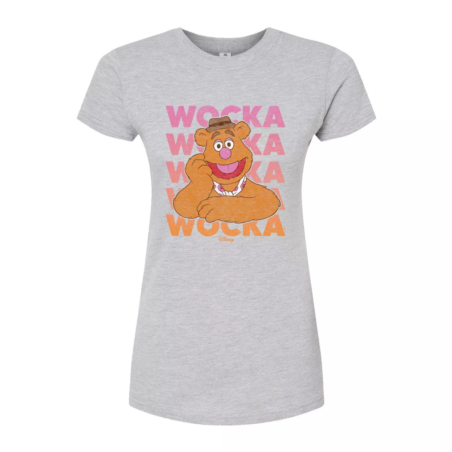 Облегающая футболка Wocka Wocka от Disney's The Muppets Juniors Licensed Character, серый