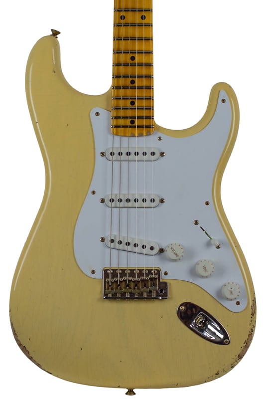 

Электрогитара Fender Custom Shop Ltd 70th Anniversary '54 Stratocaster Heavy Relic Aged Vintage Blonde