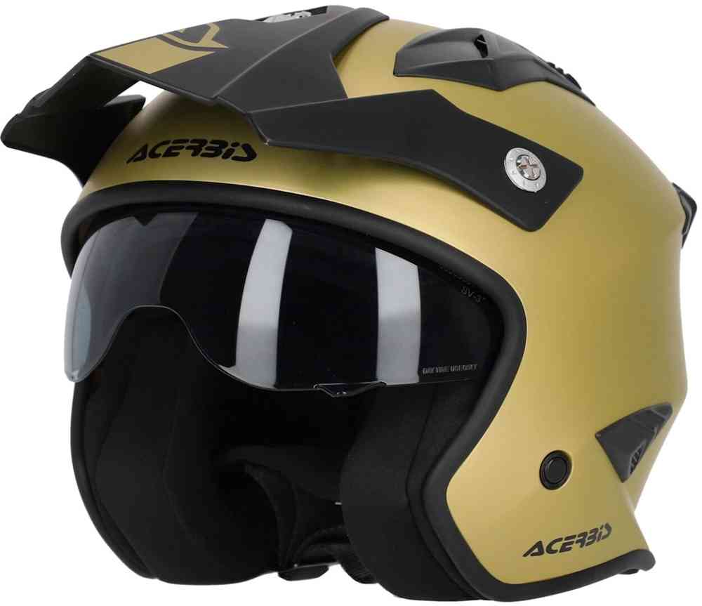 Aria Реактивный шлем металлик Acerbis, золото матовое цена и фото
