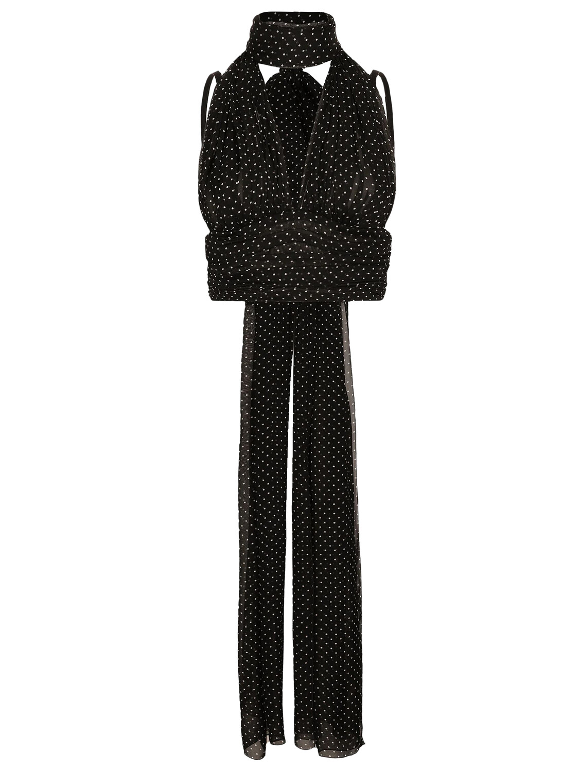 

Топ Dolce&Gabbana Chiffon polka-dot, черный