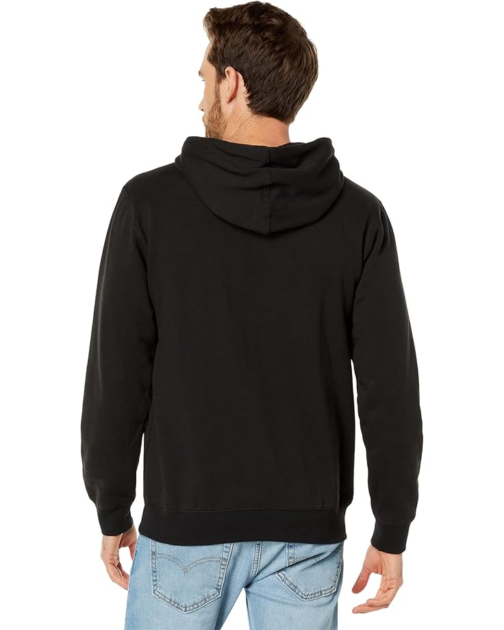 Худи RVCA Hampton Pullover Hoodie, черный худи rvca hampton pullover hoodie