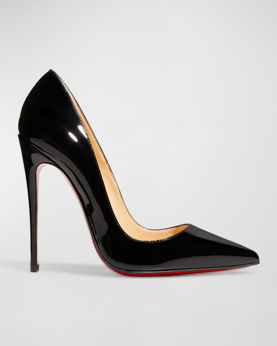 

Туфли-лодочки So Kate Patent с острым носком на красной подошве Christian Louboutin