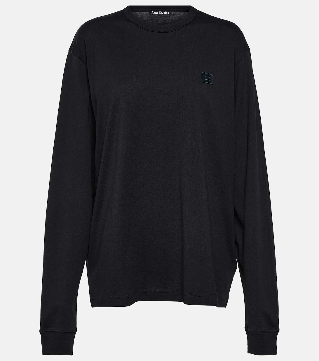 

Хлопковый топ для лица ACNE STUDIOS, черный