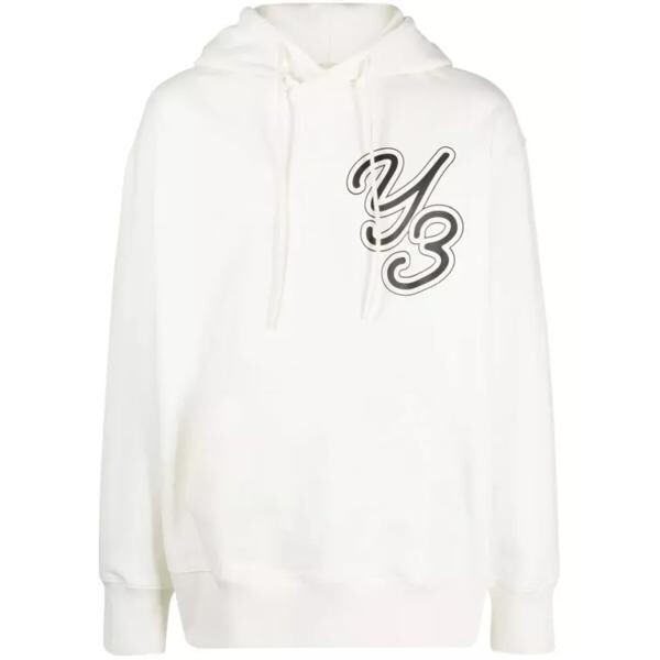 

Футболка logo-print organic cotton hoodie Y-3, белый
