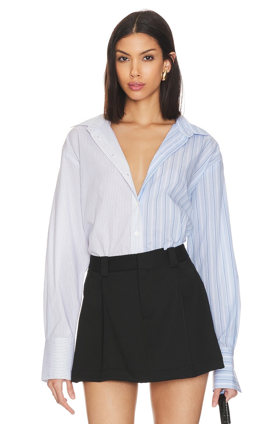

Рубашка FRAME Le Mix Oversized, цвет Blanc Multi