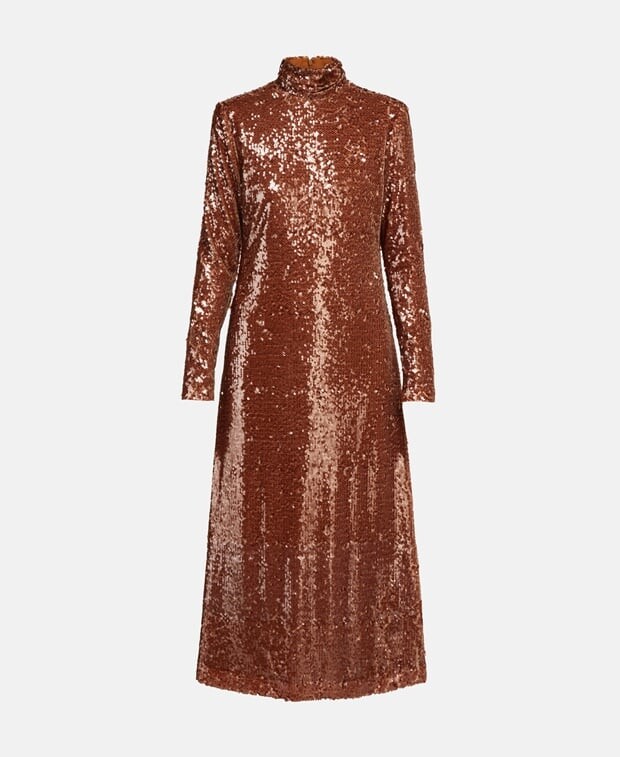 

Платье с блестками bcbgmaxazria, золотой