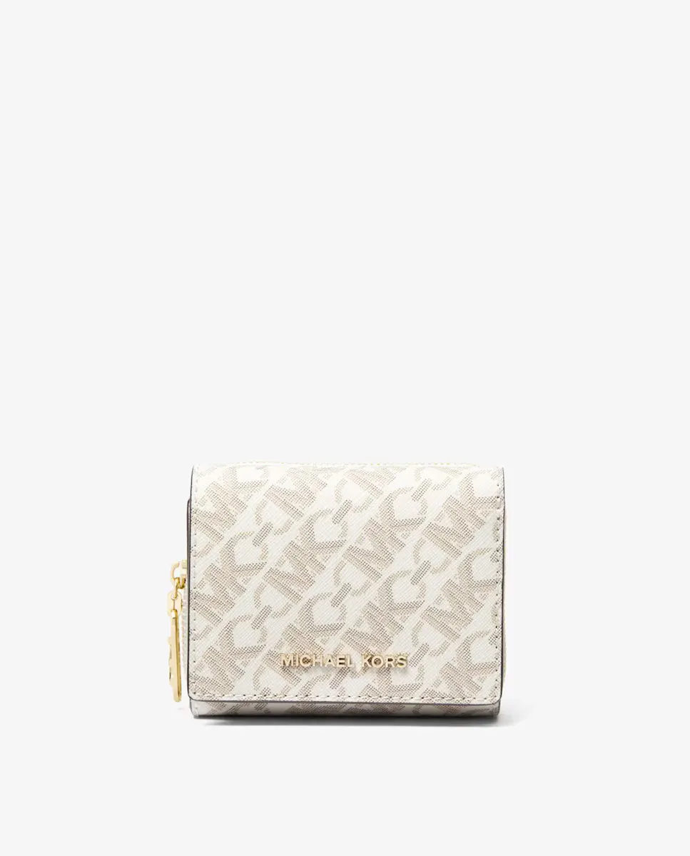 

Маленький женский кошелек с логотипами Michael Michael Kors, цвет Natural