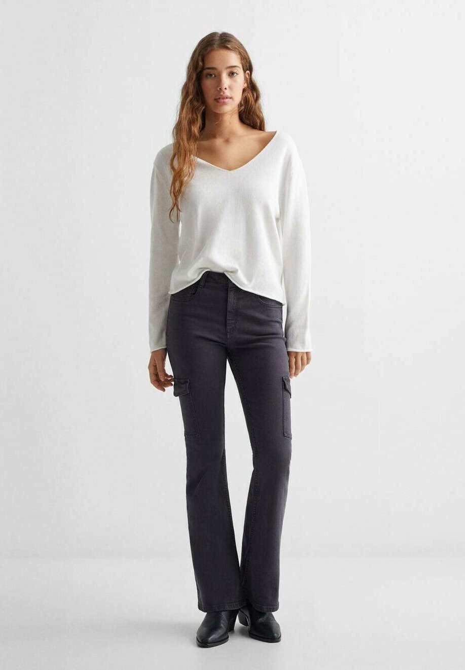 

Расклешенные джинсы Mango Kids, цвет gris anthracite