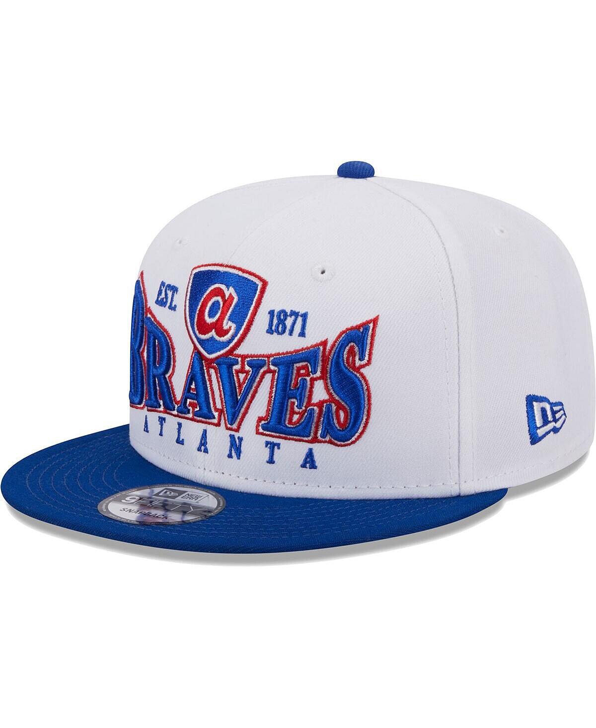 

Мужская белая бейсболка Royal Atlanta Braves Crest 9FIFTY Snapback New Era