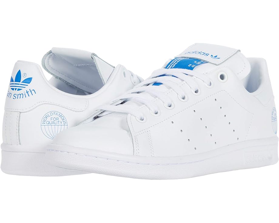 кроссовки adidas originals streetball ii unisex footwear white bluebird ecru tint Кроссовки Adidas Stan Smith, цвет Footwear White/Footwear White/Bluebird