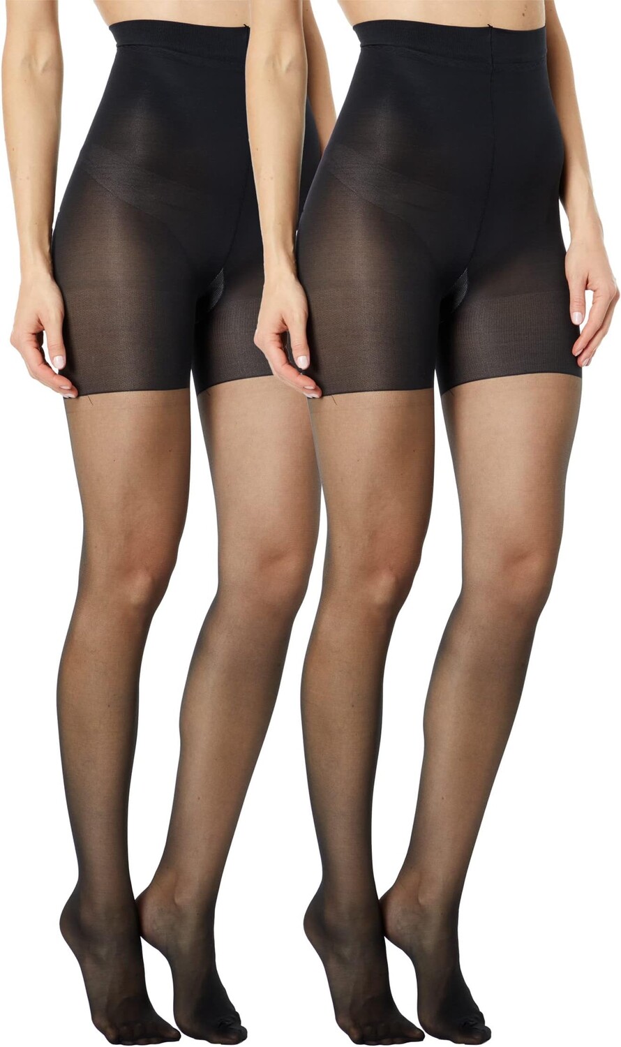 

Набор из двух формирующих прозрачных тканей Red Hot от Spanx Red Hot by Spanx, цвет Very Black (2 Pack)