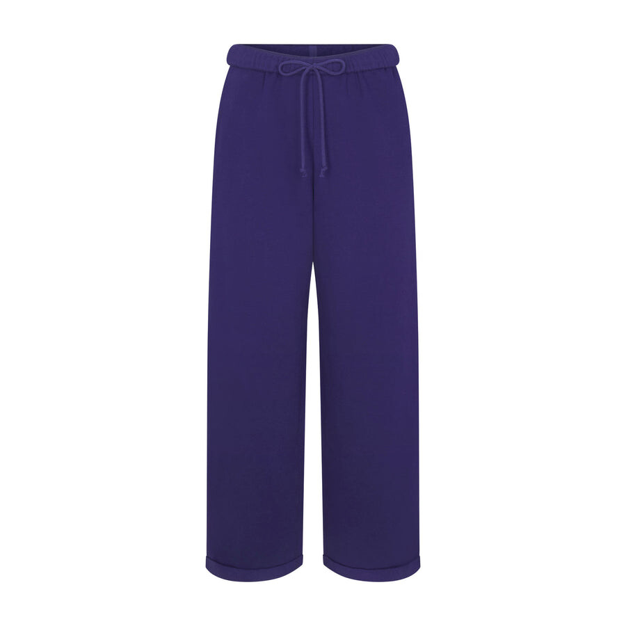 

Классические прямые брюки SKIMS Cotton Fleece, цвет Concord