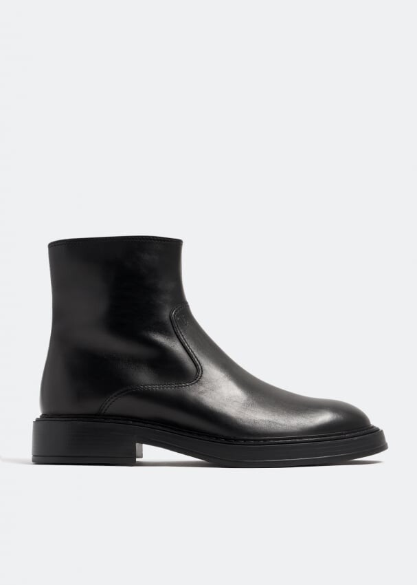 

Ботинки Tod'S Leather Ankle, черный