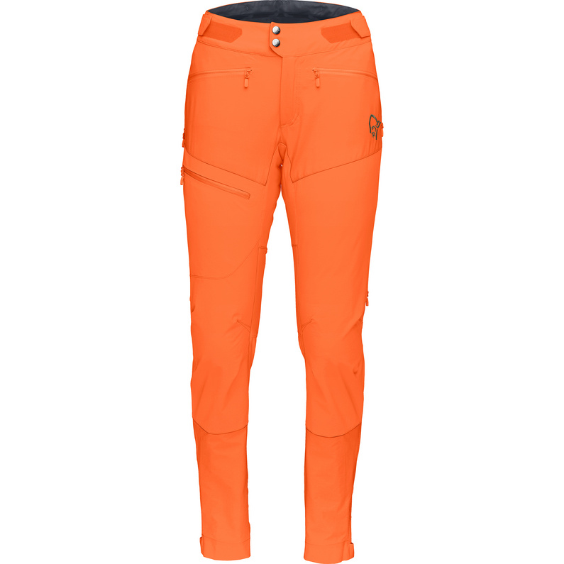 Женские брюки Fjora Flex 1 MTB длинные Norrona, оранжевый