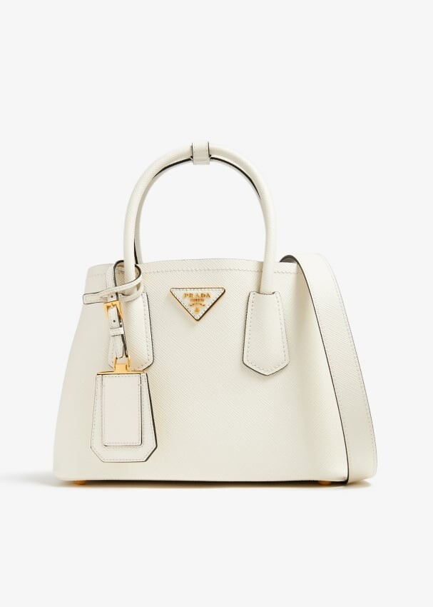 

Сумка Prada Double Saffiano Leather Mini, белый