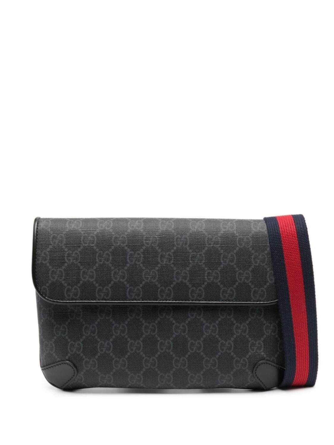 

Gucci поясная сумка с узором GG Supreme, черный