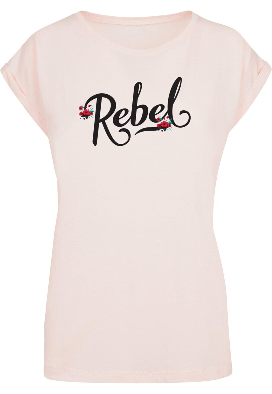 

Футболка Merchcode REBEL, цвет Powder