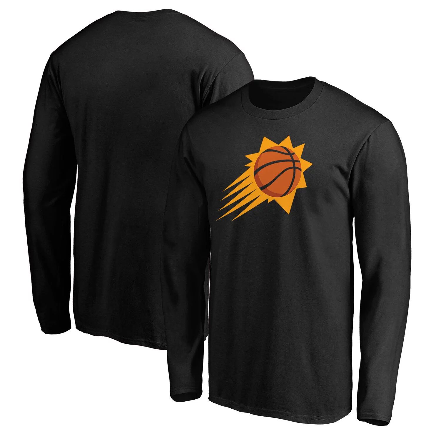 

Мужская черная футболка с длинным рукавом с фирменным логотипом Phoenix Suns Team Primary Fanatics, Черный