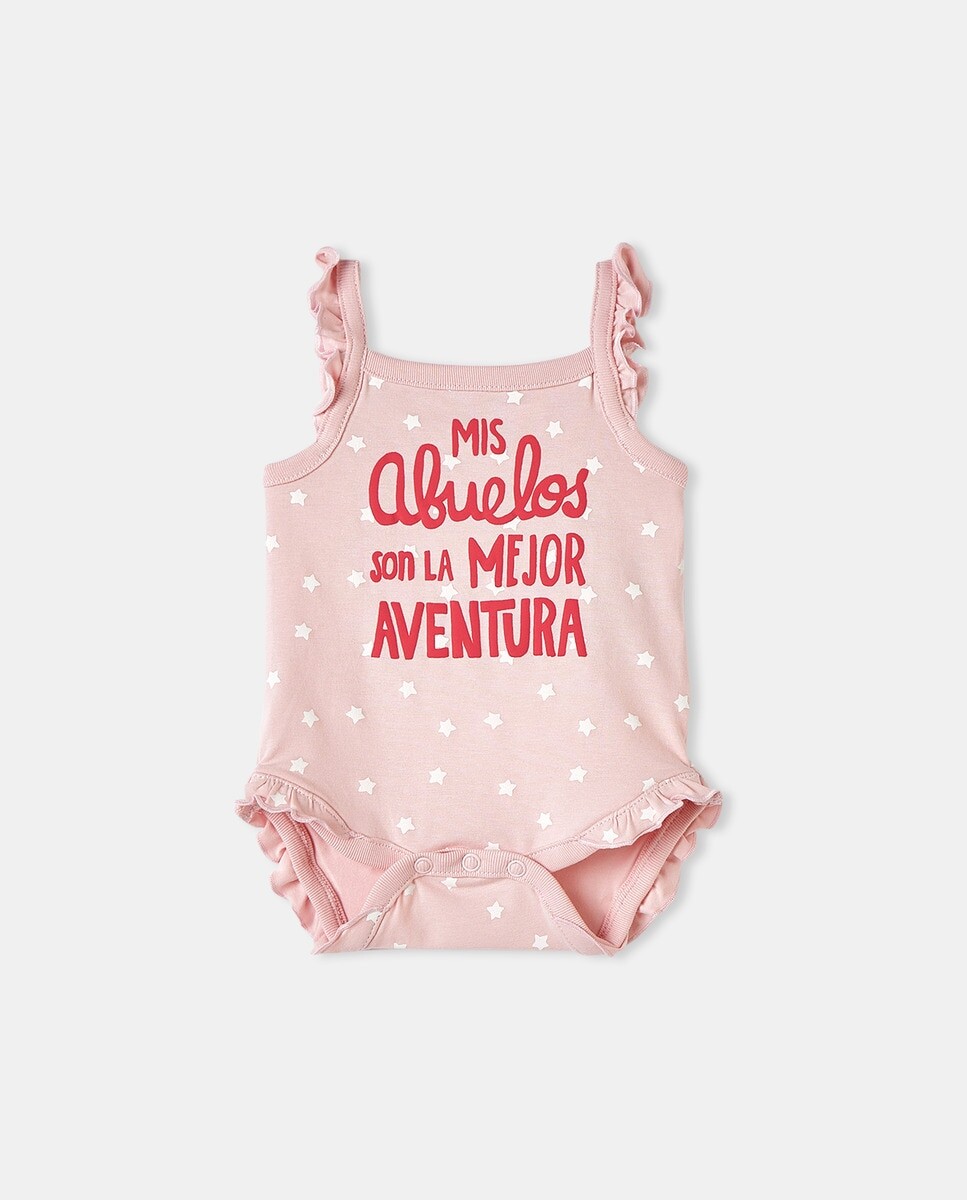 

Детское боди с надписью спереди Baby El Corte Inglés, розовый