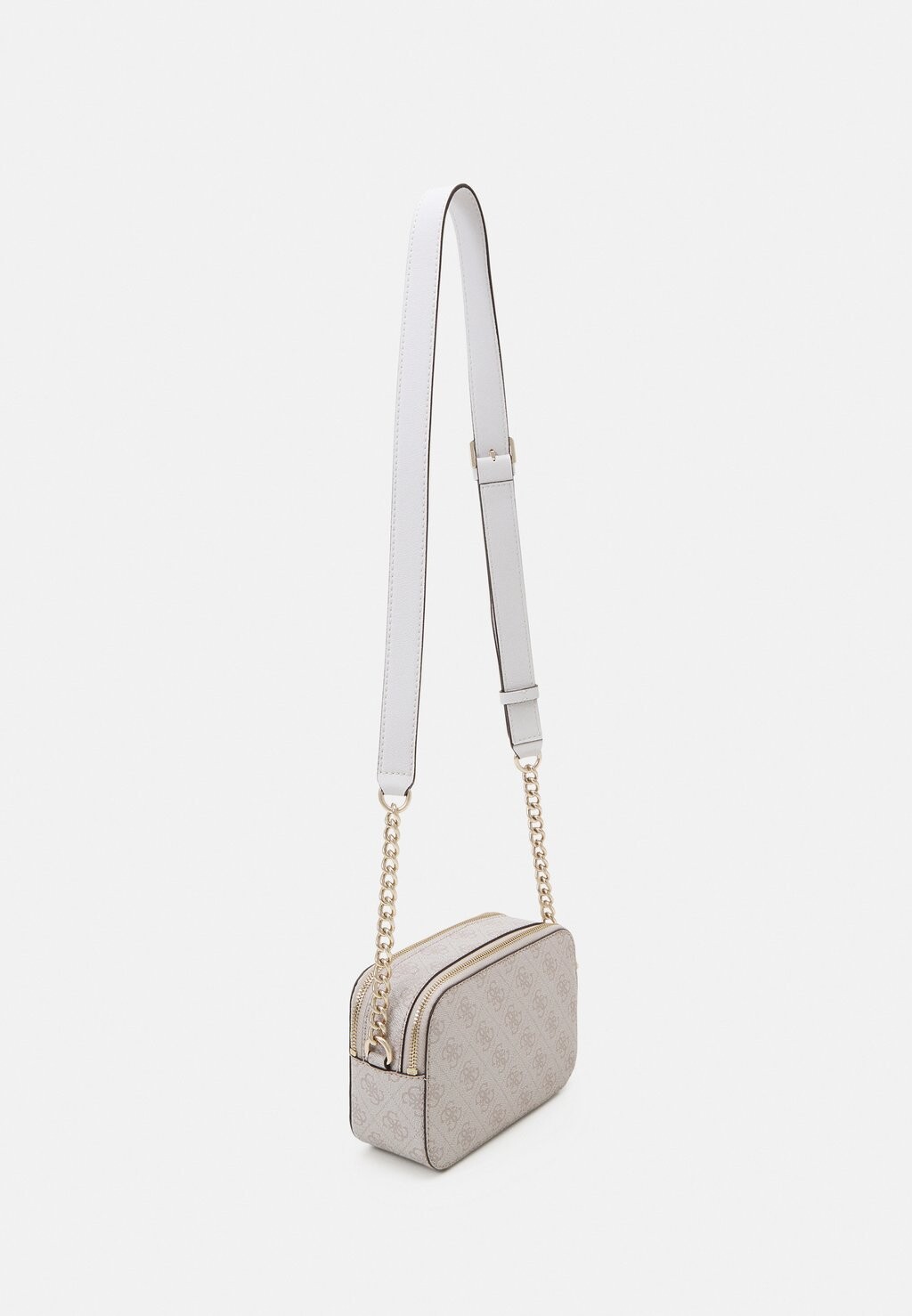 

Сумка через плечо с логотипом голубя Noreen Camera Crossbody Guess, кремовый