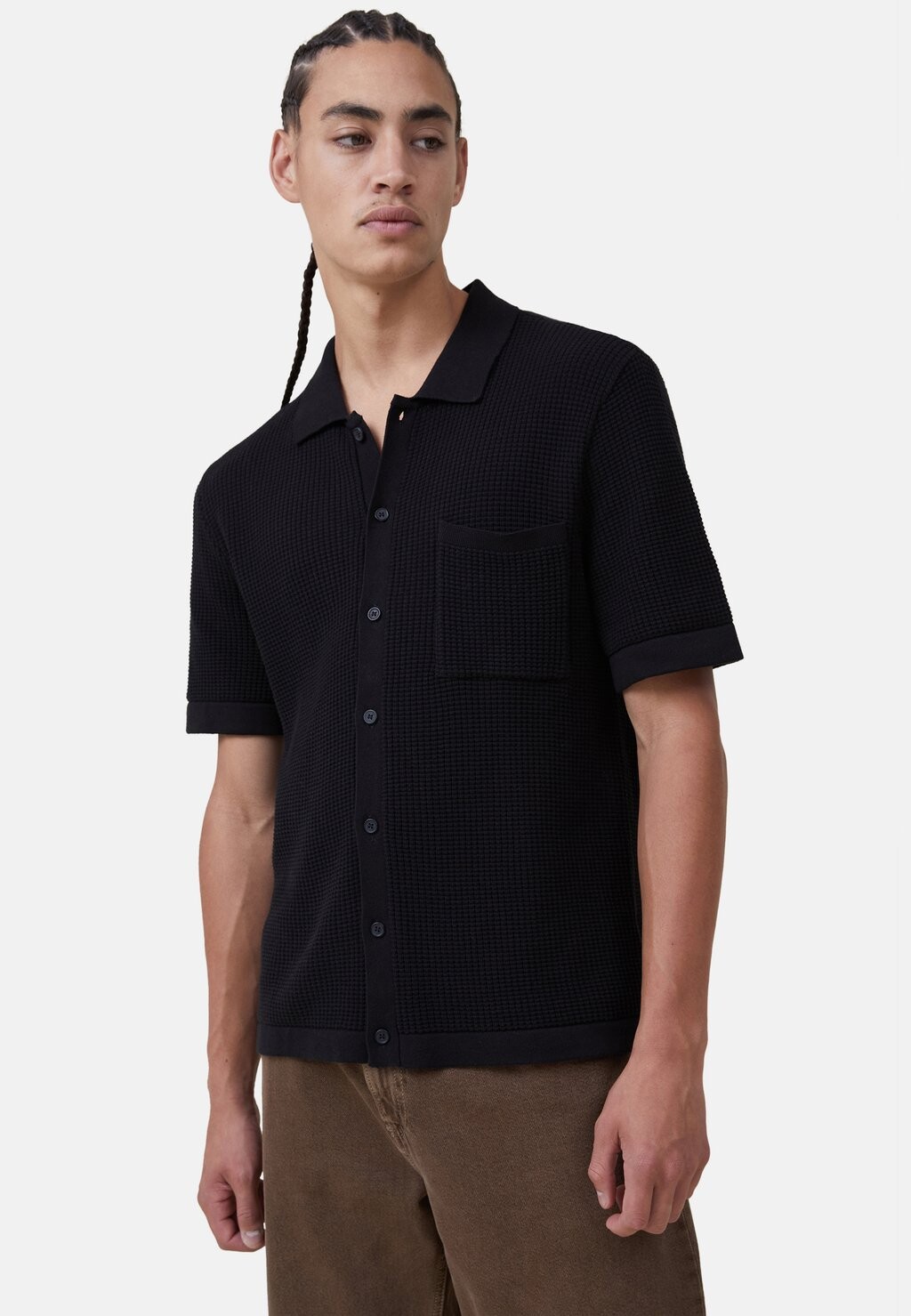 

Рубашка PABLO SHORT SLEEVE Cotton On, черный