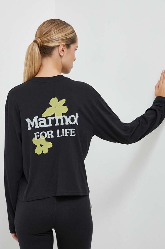 

Лонгслив Flowers For Life Marmot, черный
