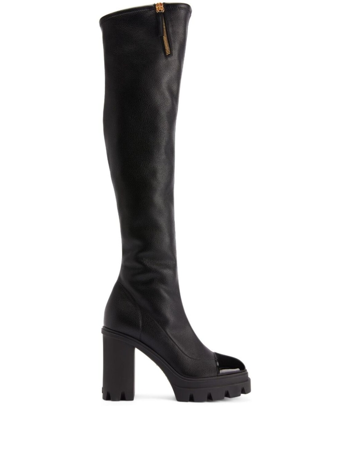 

Giuseppe Zanotti сапоги на блочном каблуке, черный