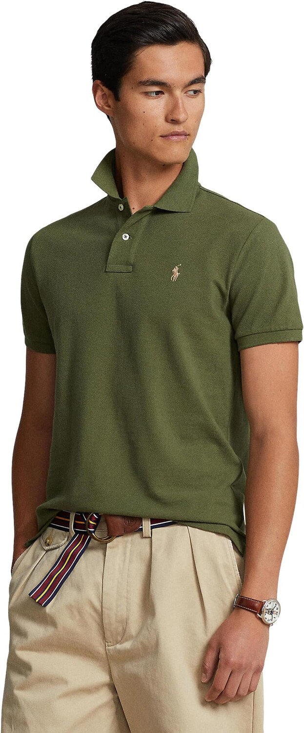

Рубашка-поло Classic Fit Mesh Polo Shirt Polo Ralph Lauren, цвет Dark Sage