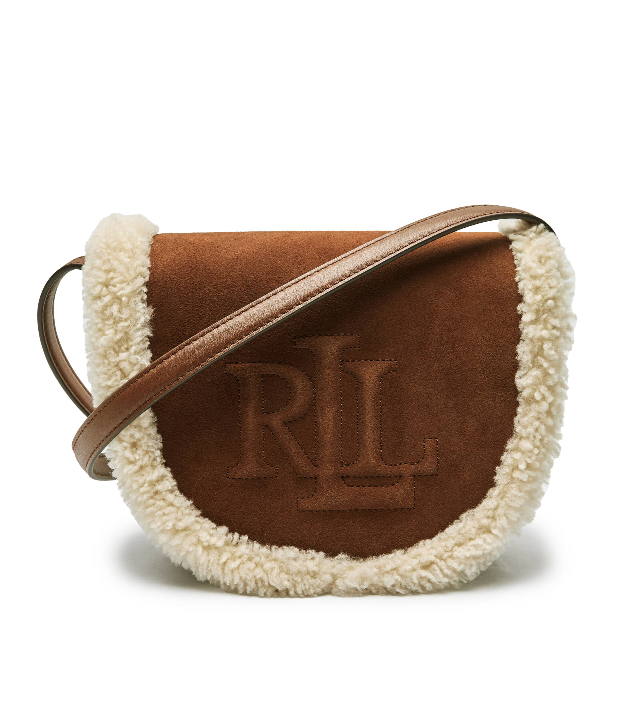 

Сумка через плечо LAUREN RALPH LAUREN WITLEY Shearling, коричневый