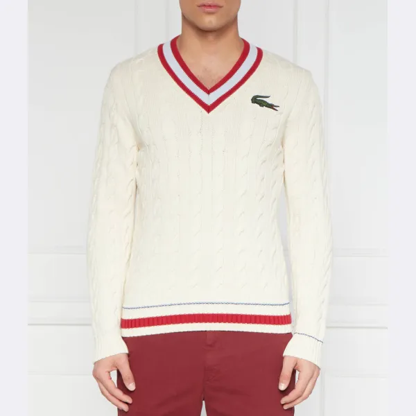 

Классический свитер кроя Lacoste, экрю