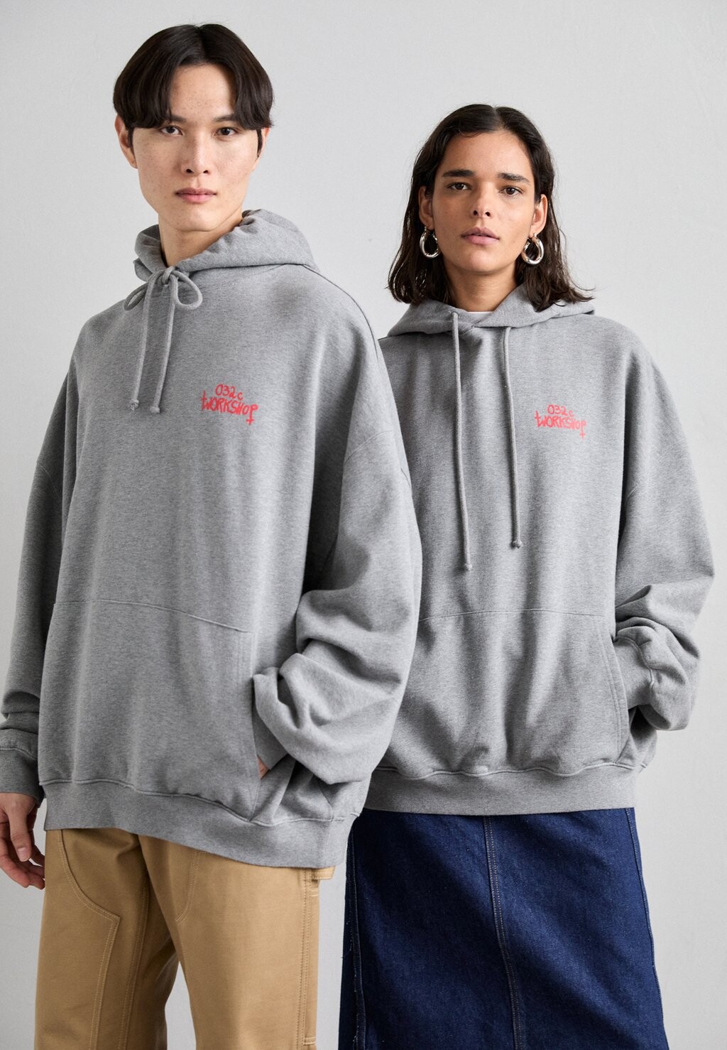 

Толстовка MAYHEM BUBBLE HOODIE UNISEX 032c, цвет grey melange