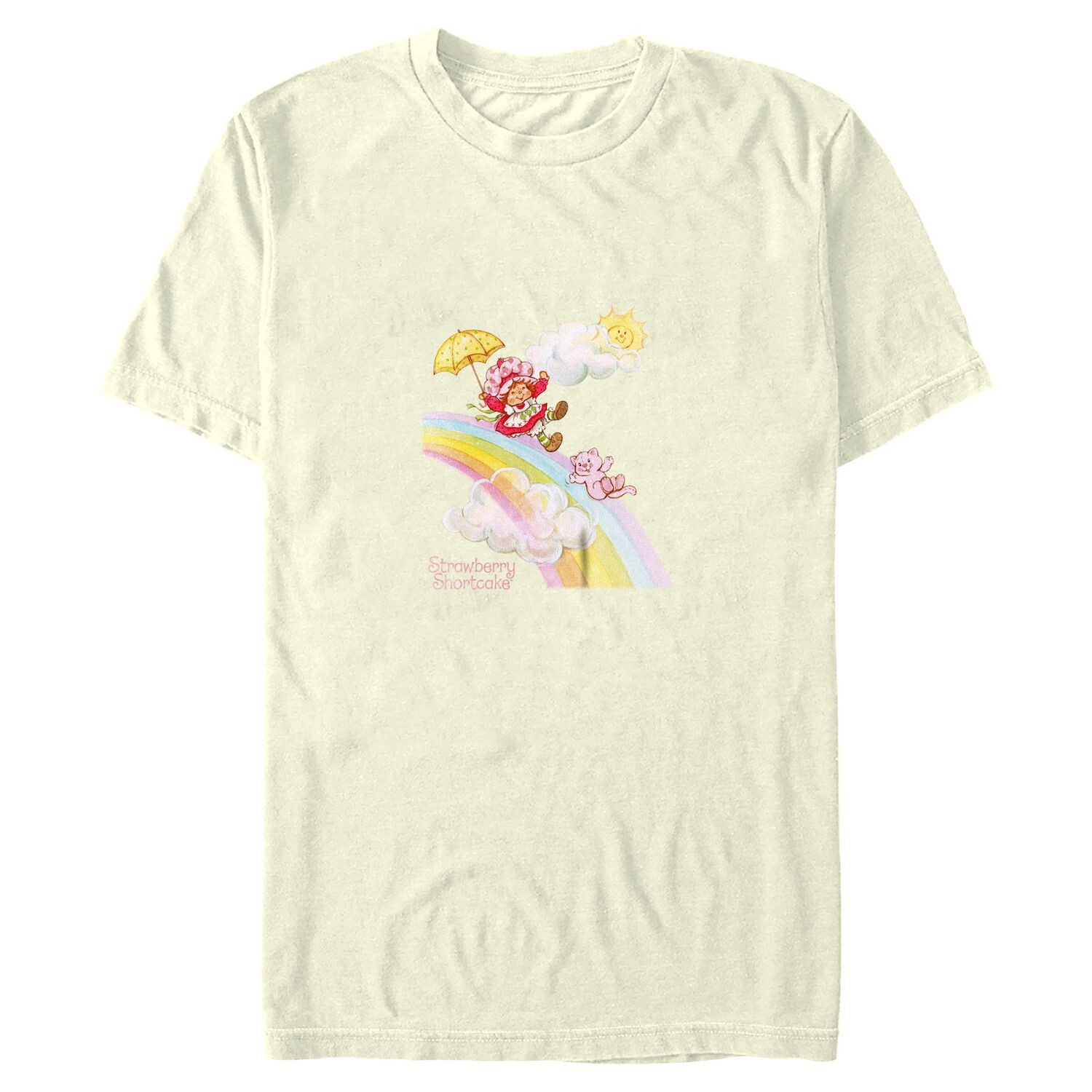 

Детская футболка с рисунком «Strawberry Shortcake» Happy Rainbow Slide Boyfriend Licensed Character