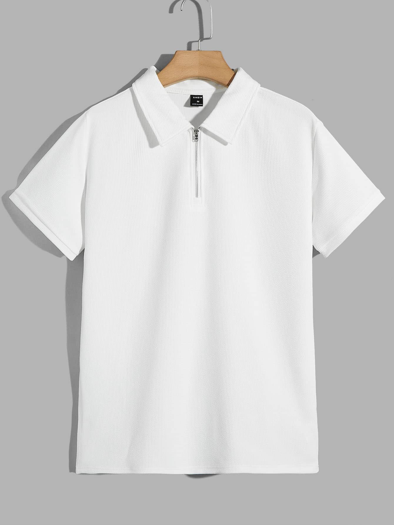 цена Мужская однотонная рубашка-поло с короткими рукавами Manfinity Homme, белый