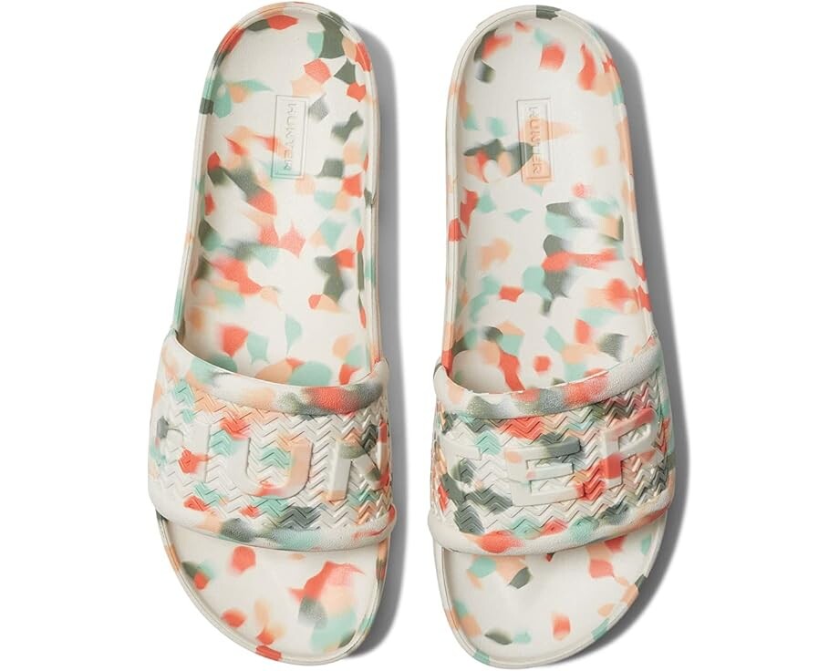 

Сандалии Hunter Bloom Algae Marble Slide, белый