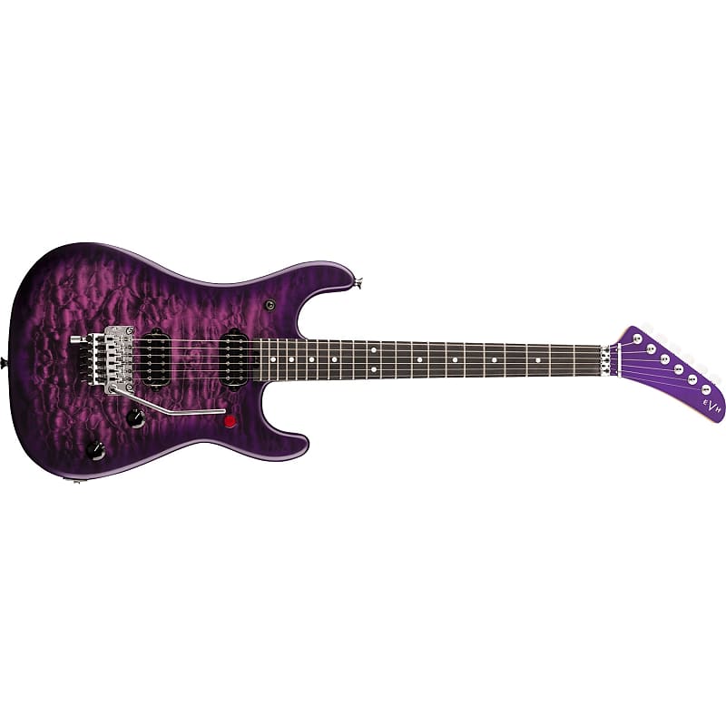 Электрогитара EVH 5150 Series Deluxe QM Guitar, Ebony Fretboard, Purple Daze электрогитара evh limited edition 5150 deluxe ash ebony fingerboard natural