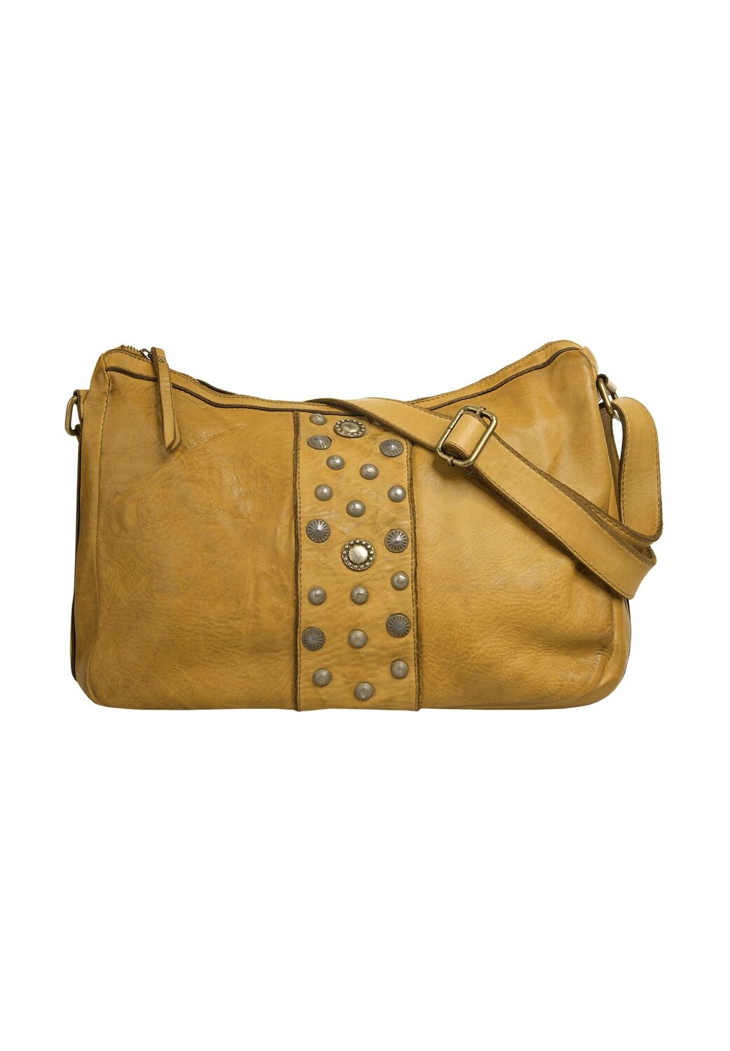 

Сумка через плечо, натуральная кожа, производство Италия Samantha Look, желтый