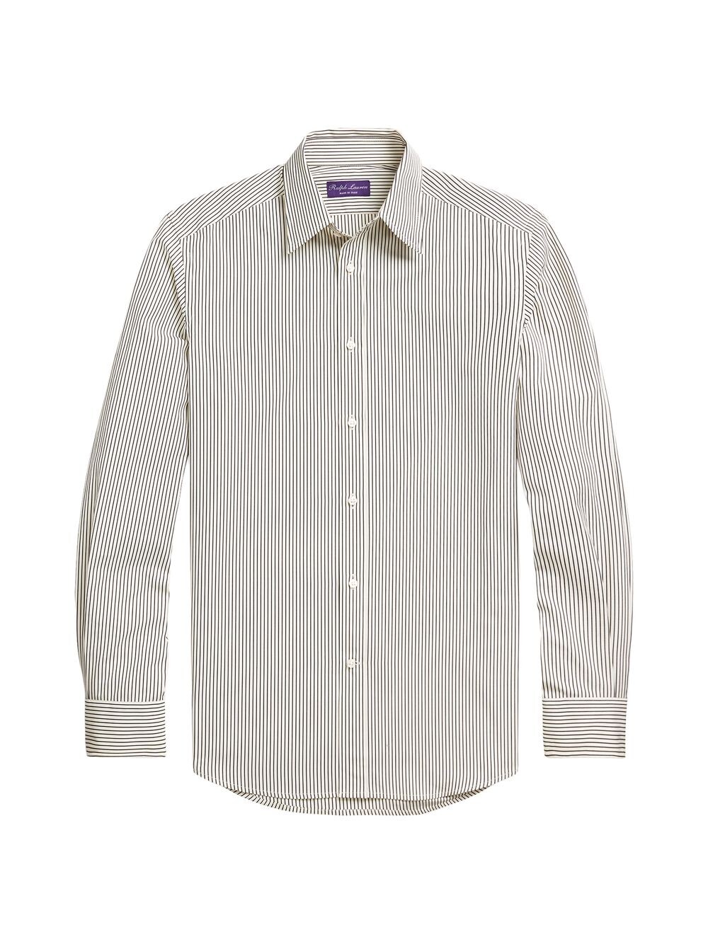 

Рубашка в полоску-карандаш Ralph Lauren Purple Label, черный