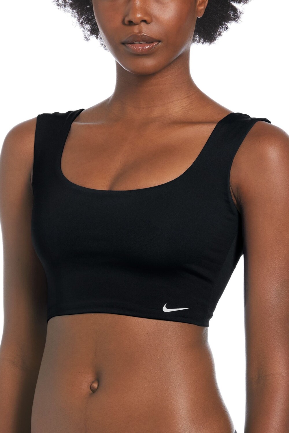 

Укороченный топ для плавания Nike, черный