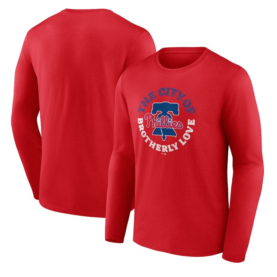 

Футболка с длинным рукавом Fanatics Branded Philadelphia Phillies, красный