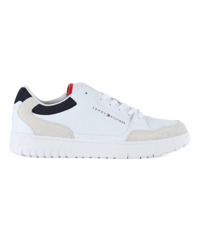 

Кожаные кроссовки со шнурками Tommy Hilfiger, белый