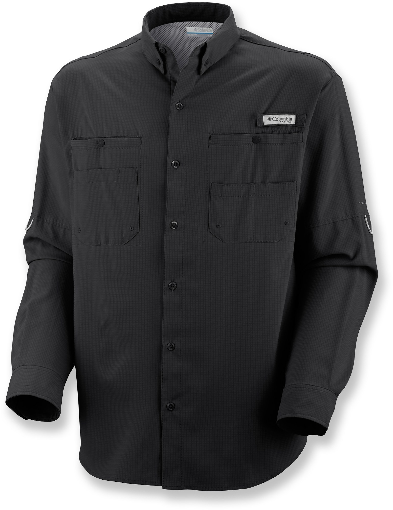 Рубашка с длинным рукавом PFG Tamiami II — мужская Columbia, черный