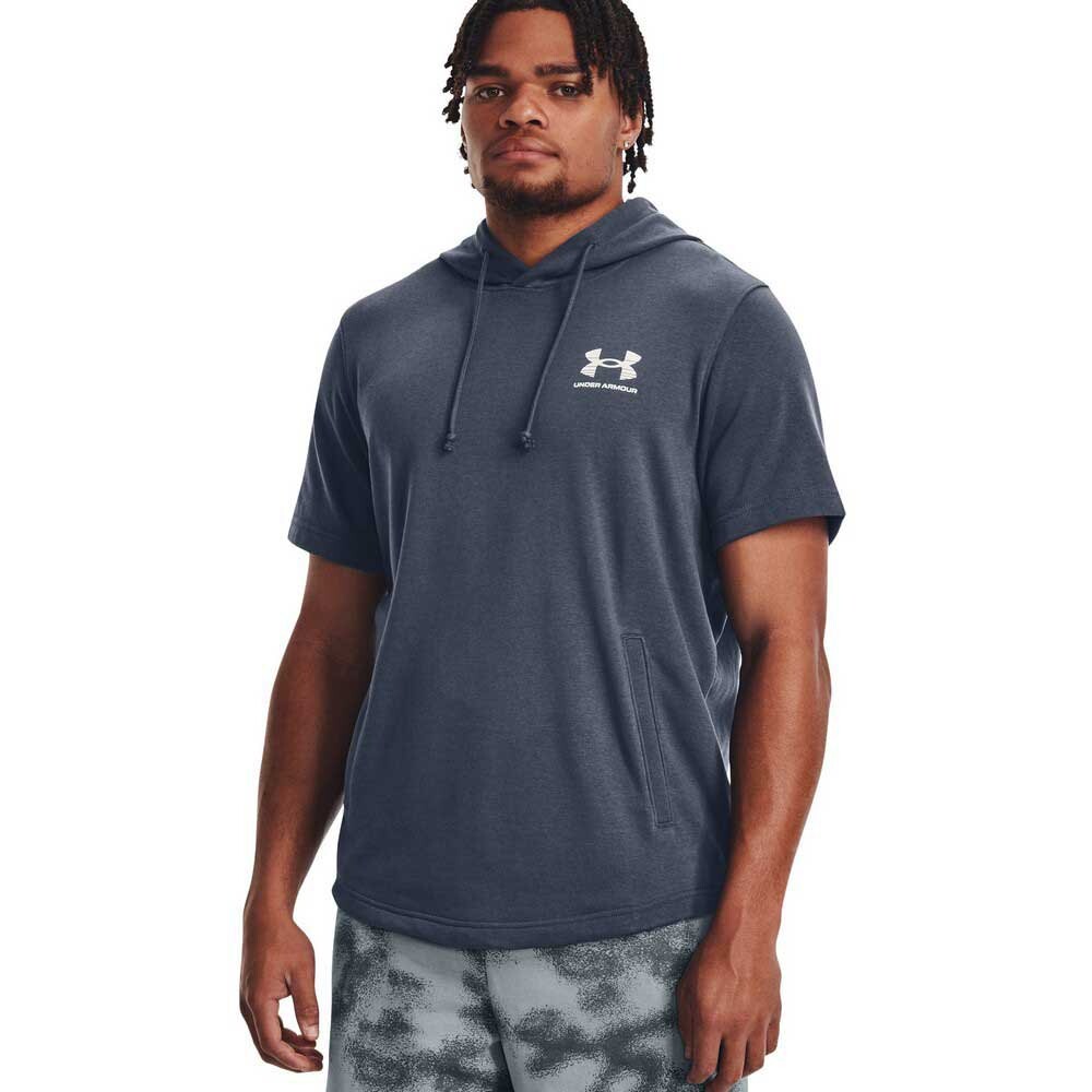 

Худи Under Armour Rival Terry Novelty Short Sleeve, серый